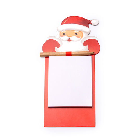 Bloco de Notas em Papel com Design de Natal e Lápis