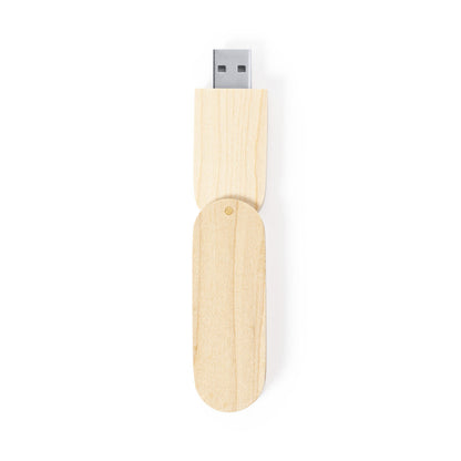 Pen USB Vedun 16GB em Madeira Natural Plegável