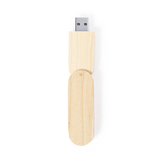 Pen USB Vedun 16GB em Madeira Natural Plegável