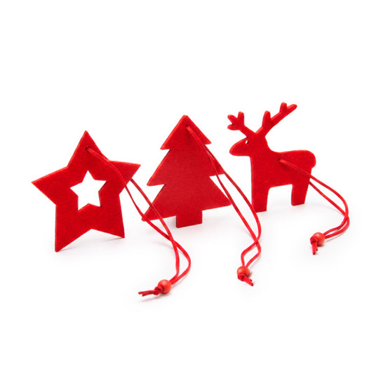 Conjunto de Decorações de Natal em Feltro CAROL
