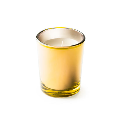 Vela Aromática em Vidro com Tampa Prateada