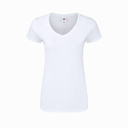 T-shirt Branca Iconic V-Neck para Senhoras