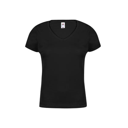 T-shirt Senhora Iconic V-Neck em Algodão Confortável
