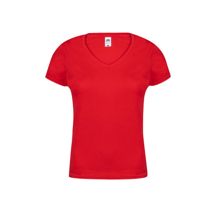 T-shirt Senhora Iconic V-Neck em Algodão Confortável