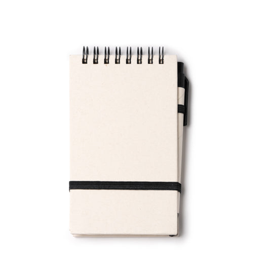 Caderno de Notas em Papel Reciclado com Capa Dura