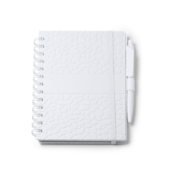 Caderno de Papel Reciclado com Capa Dura e Caneta