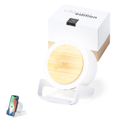 Sadow: Lâmpada Multifuncional com Altifalante e Carregador Wireless