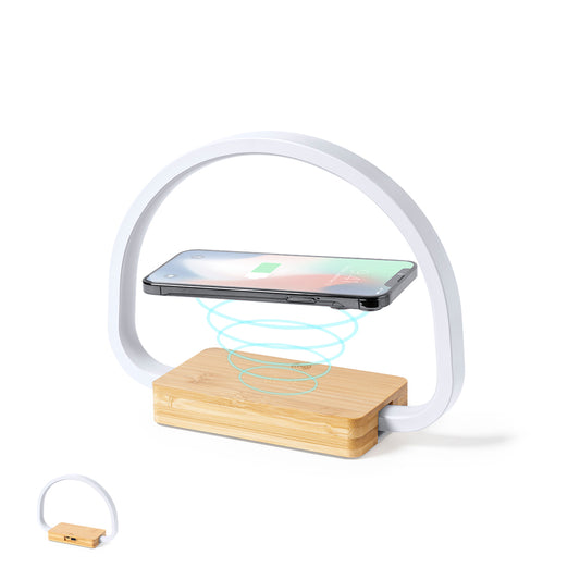 Lâmpada Carregador Eco em Bambu - Iluminação e Praticidade