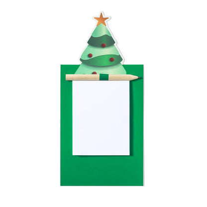 Imã com Bloco de Notas Árvore de Natal