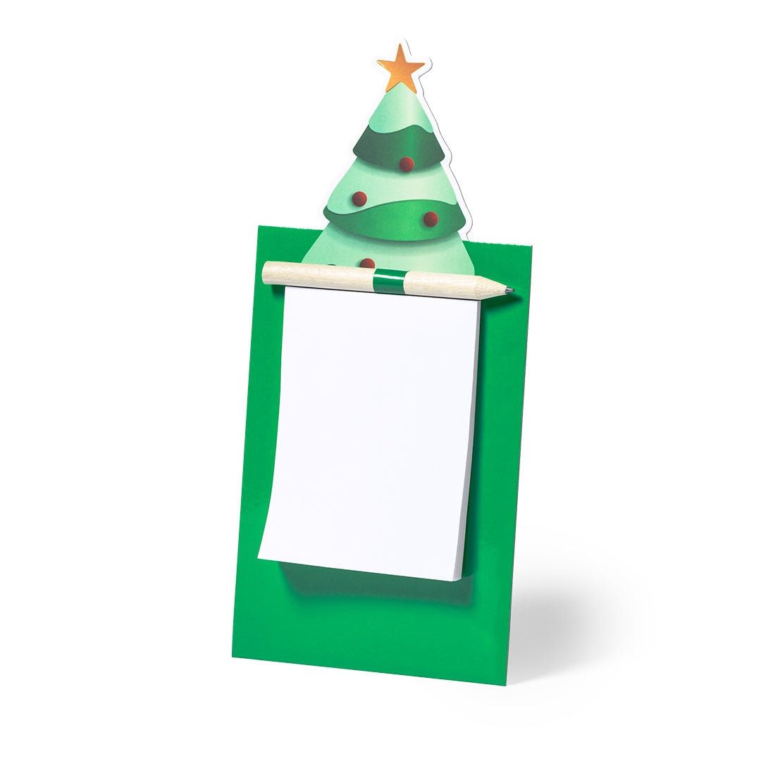 Imã com Bloco de Notas Árvore de Natal
