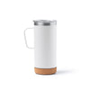 Caneca Térmica de Aço Inoxidável 350ml com Base de Cortiça