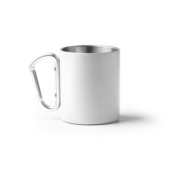 Caneca de Aço Inoxidável com Cabo de Carabina
