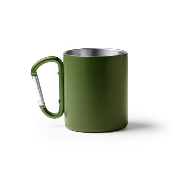 Caneca de Aço Inoxidável com Cabo de Carabina