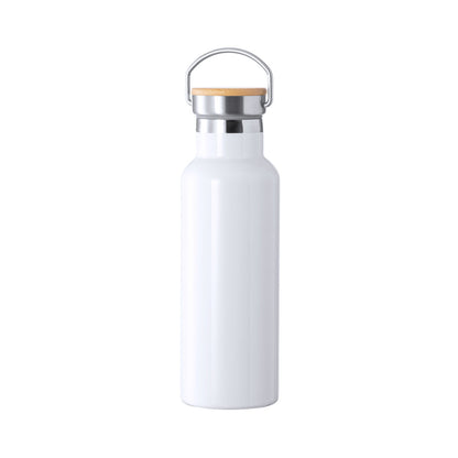 Bidão Térmico Ying 500ml em Aço Inox com Tampa de Bambu