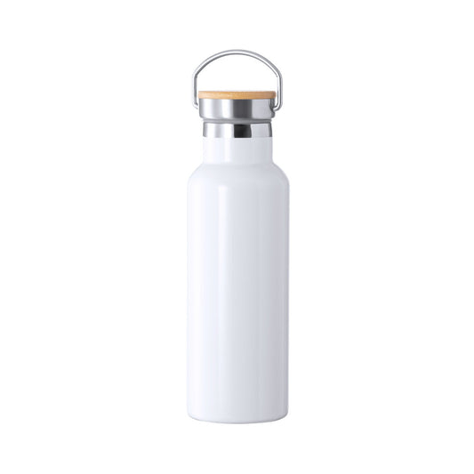 Bidão Térmico Ying 500ml em Aço Inox com Tampa de Bambu