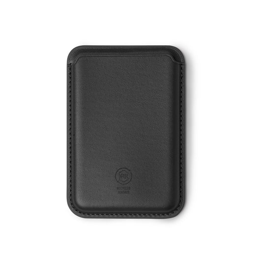 Carteira Slim em Couro Preto com Design Minimalista