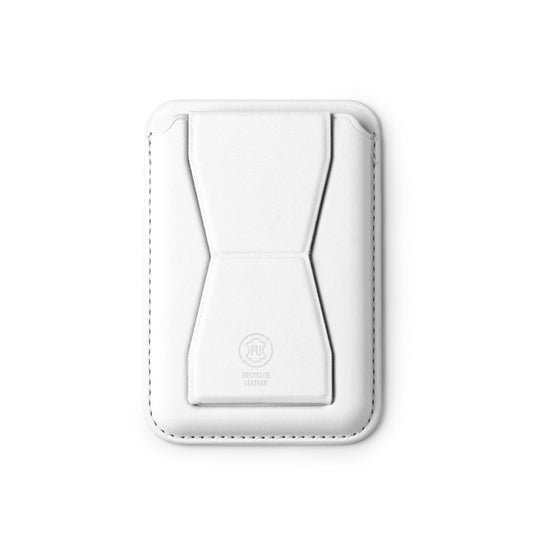 Porta-Cartões em Couro Reciclado Branco