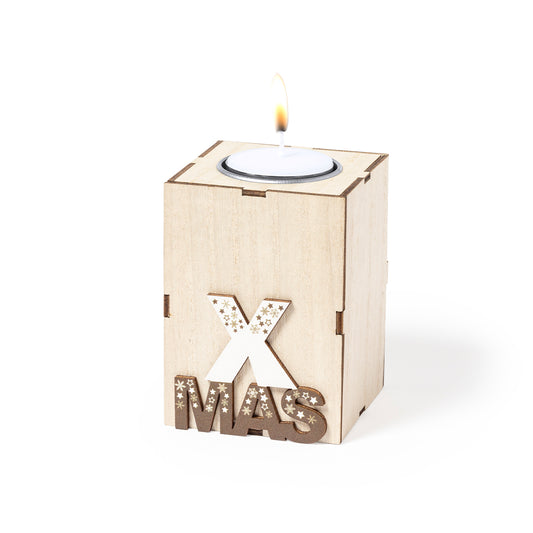 Vela Aromática Natalícia de Madeira - Baunilha