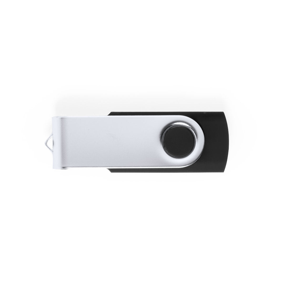 Pen USB 8GB Giratório com Clip Metálico