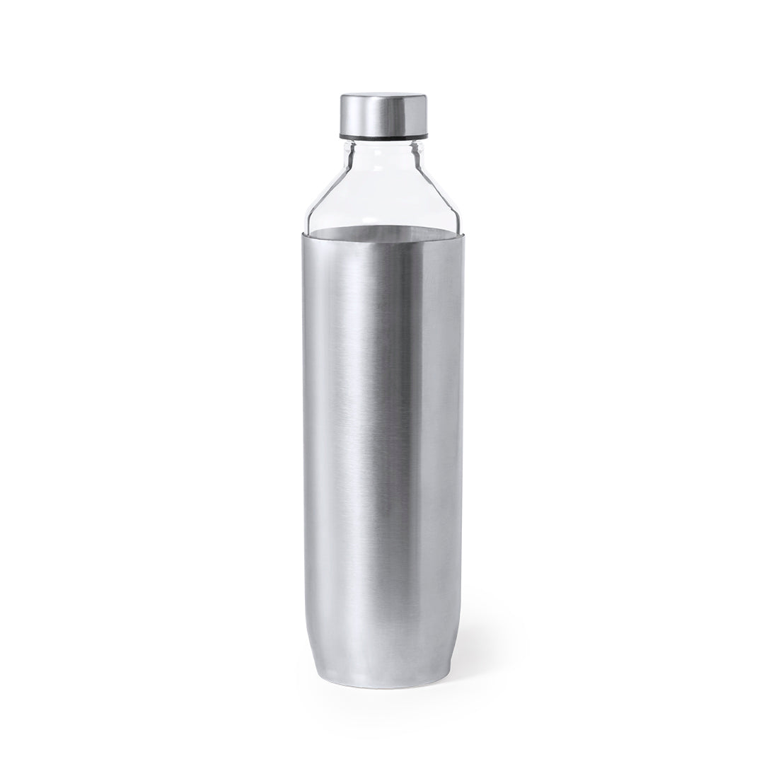 Bidão de Vidro Ivisur 850ml com Tampa em Aço Inox