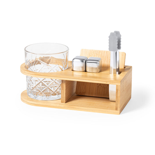 Conjunto de Whisky Elegante em Bambu