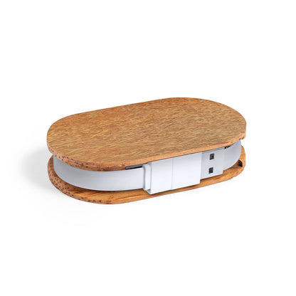 Hub USB Sustentável em Coco com 4 Portas