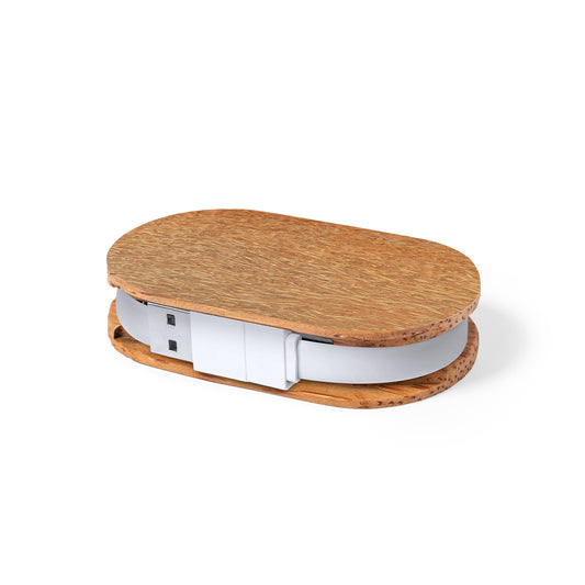 Hub USB Sustentável em Coco com 4 Portas