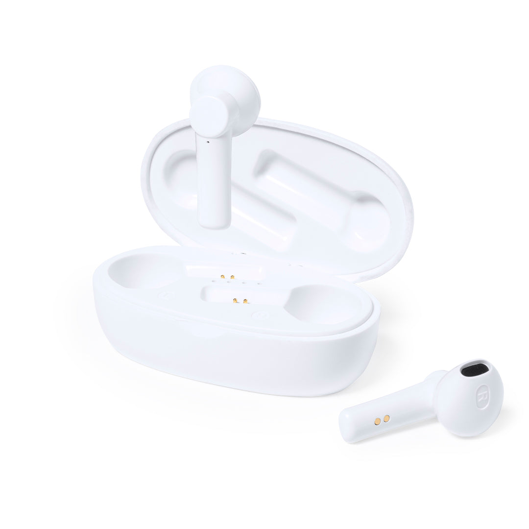 Auriculares Bluetooth Kermit Eco-Friendly com Tampa em Bambu