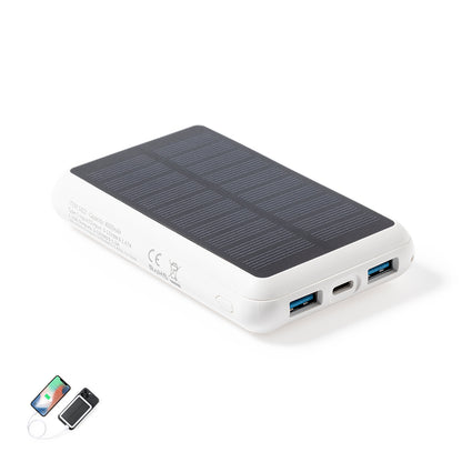 Power Bank Solar Maddy 8000mAh com Carregamento Sem Fios