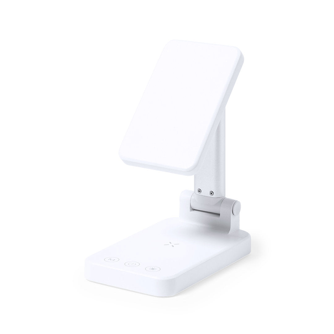 Lâmpada Multifunções Plegável com Carregador Wireless