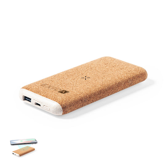 Power Bank Limerick 8000mAh com Carregamento Sem Fios