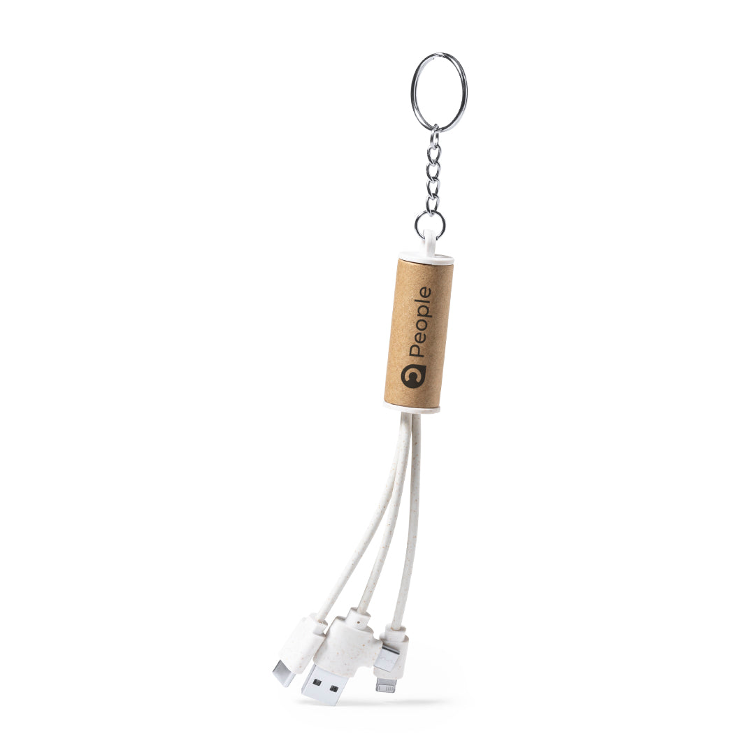 Cabo Carregador Eco com USB, Tipo C e Lightning