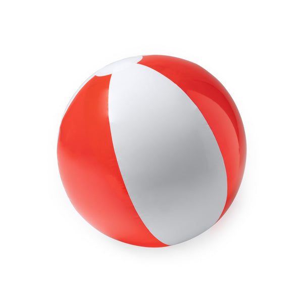 Bola de Praia em PVC Amarelo e Branco Brilhante