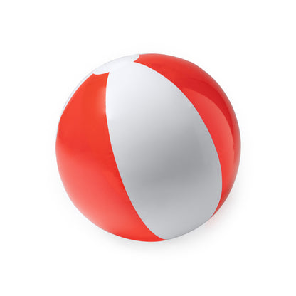 Bola de Praia em PVC Amarelo e Branco Brilhante