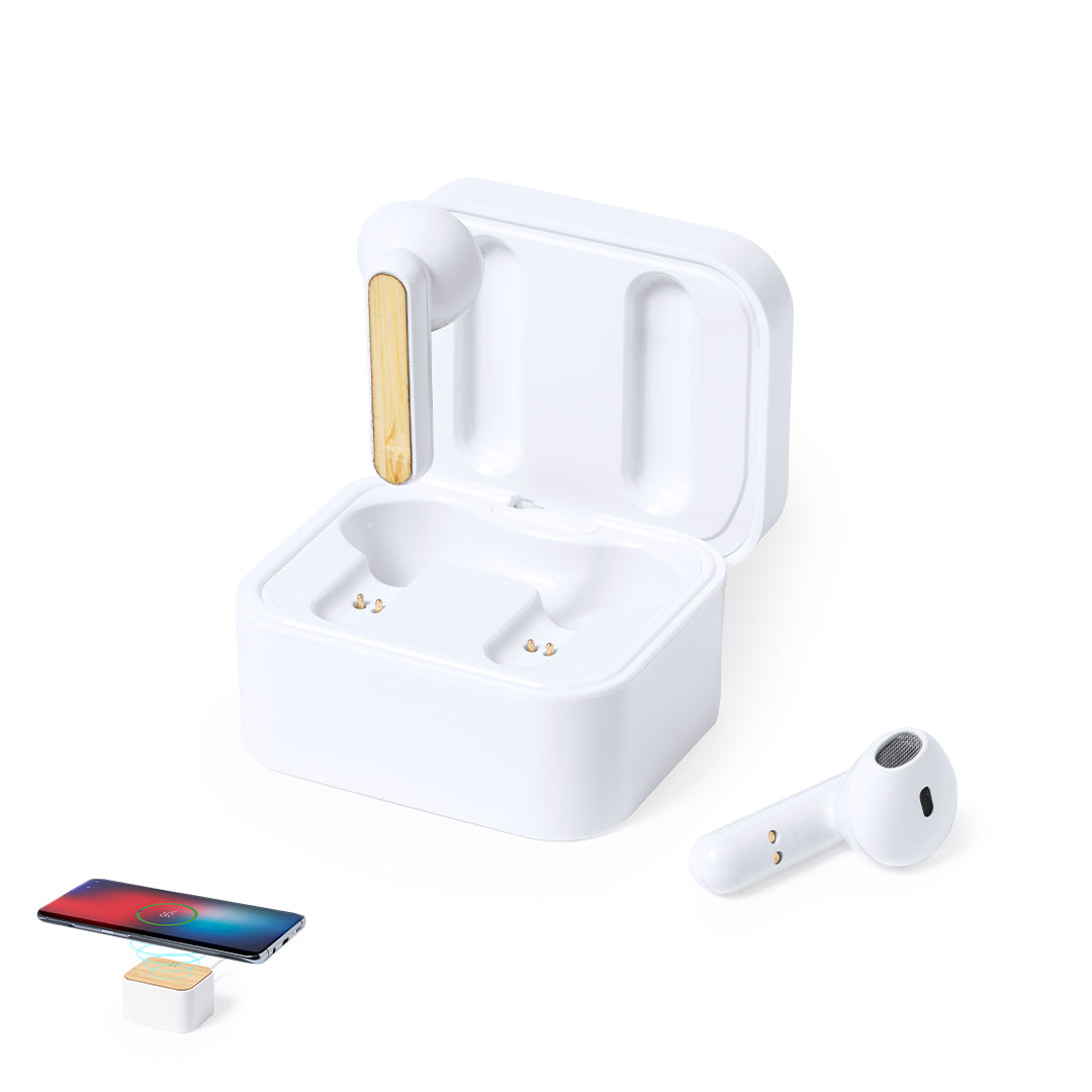 Auriculares Bluetooth Nature com Carregador Sem Fios