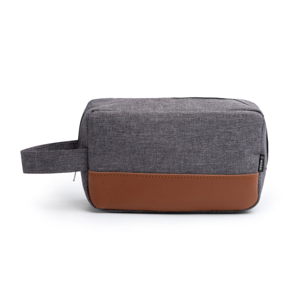 Necessaire em Poliéster com Base em Couro Sintético