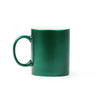 Caneca de Cerâmica Verde com Interior Colorido 350ml