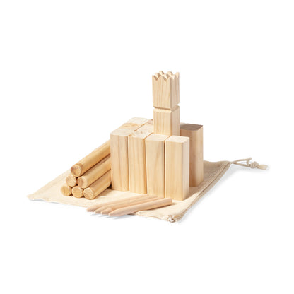 Kazama - Jogo Ancestral de Kubb em Madeira Natural