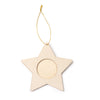 Enfeite de Natal em Madeira com Forma de Estrela
