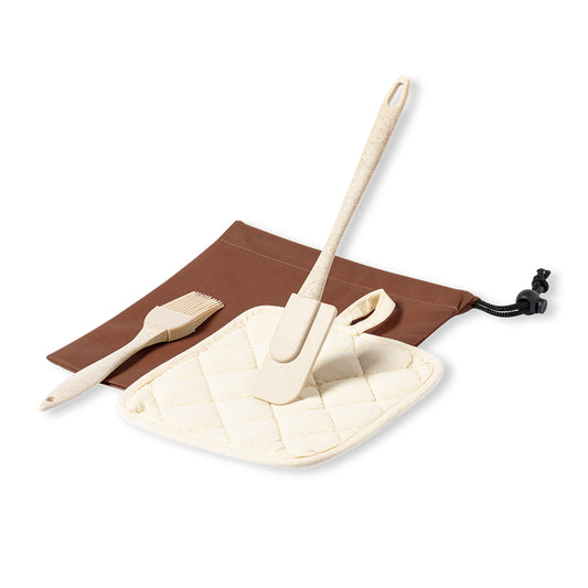 Conjunto de Cozinha 3 Peças com Bolsa Elegante