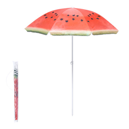 Sombrinha de Praia Colorida com Design Frutal 150cm