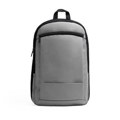 Mochila de Poliéster com Zíper e Vários Compartimentos