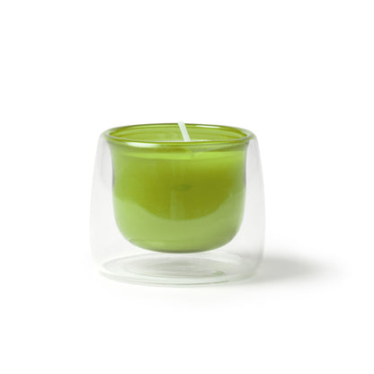 Vela Aromática em Vidro Transparente com Cera Amarela