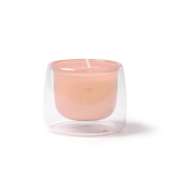 Vela Aromática em Vidro Transparente com Cera Amarela