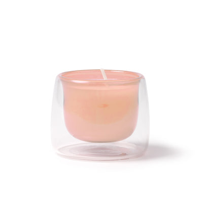 Vela Aromática em Vidro Transparente com Cera Amarela