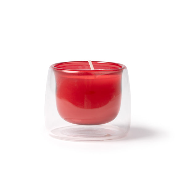 Vela Aromática em Vidro Transparente com Cera Amarela