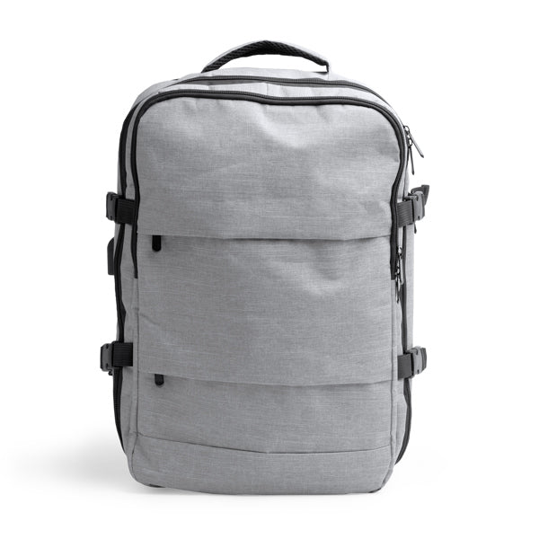 Mochila de Poliéster 15L com Bolso Frontal e Alças Ajustáveis