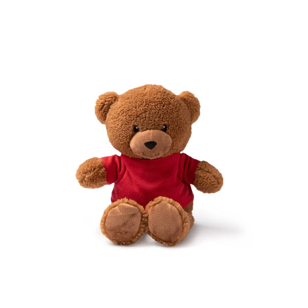 Urso de Peluche em Tecido com Camisola Branca