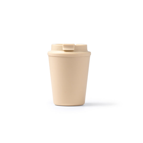 Copo de Plástico Branco 300ml com Tampa e Canudo