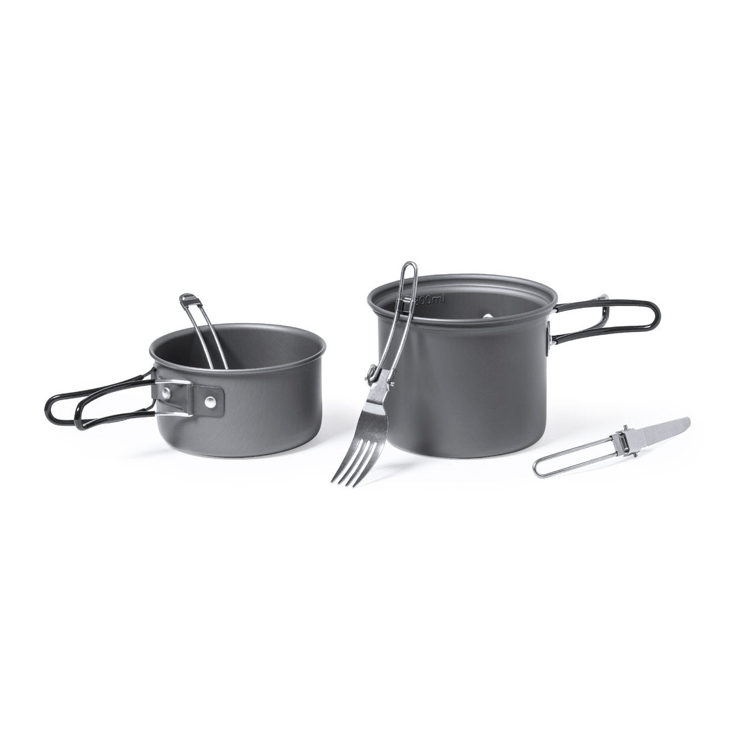 Conjunto Completo de Menaje para Camping Compacto